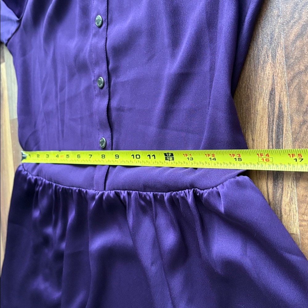 Juicy Couture Woman’s Size 2 Deep Purple Long Sleeve Dress - Picture 9 of 10